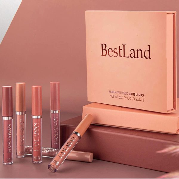 BestLand 6Pcs Matte Liquid Lipstick Makeup Set, Matte liquid Long-Lasting Wear Non-Stick Cup Not Fade Waterproof Lip Gloss (Set A) - Image 6