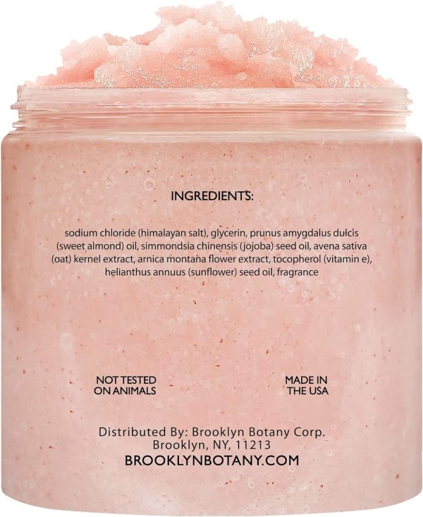 Brooklyn Botany Himalayan Salt Body Scrub - Moisturizing and Exfoliating Body, Face, Hand, Foot Scrub - Fights Stretch Marks, Fine Lines, Wrinkles - Great Gifts for Women & Men - 10 oz - Image 2
