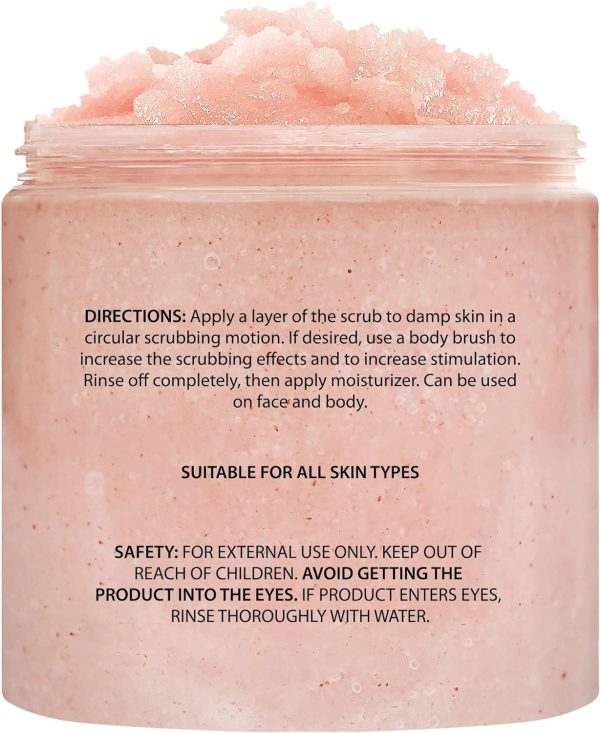 Brooklyn Botany Himalayan Salt Body Scrub - Moisturizing and Exfoliating Body, Face, Hand, Foot Scrub - Fights Stretch Marks, Fine Lines, Wrinkles - Great Gifts for Women & Men - 10 oz - Image 3