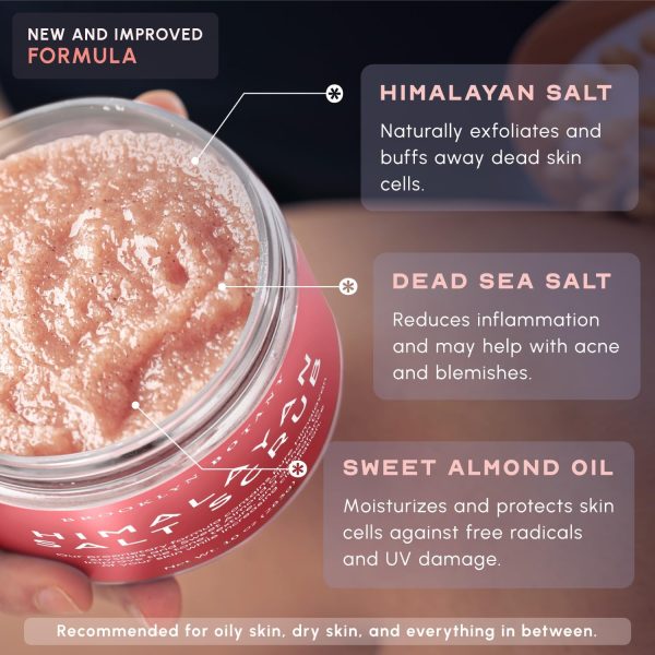 Brooklyn Botany Himalayan Salt Body Scrub - Moisturizing and Exfoliating Body, Face, Hand, Foot Scrub - Fights Stretch Marks, Fine Lines, Wrinkles - Great Gifts for Women & Men - 10 oz - Image 7