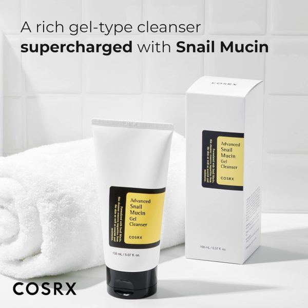 COSRX Glass Skin Ritual- Snail 92 Cream & Snail Gel Cleanser, Daily Face Gel Moisturizer and Cleanser for dry & Senstive Skin - Image 5