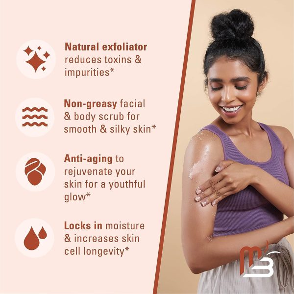 Himalayan Salt Scrub Face Foot & Body Exfoliator Infused with Collagen and Stem Cell Natural Exfoliating Salt Body Scrub for Toning Cellulite Skin Care by M3 Naturals - Image 3