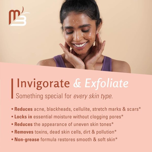 Himalayan Salt Scrub Face Foot & Body Exfoliator Infused with Collagen and Stem Cell Natural Exfoliating Salt Body Scrub for Toning Cellulite Skin Care by M3 Naturals - Image 7