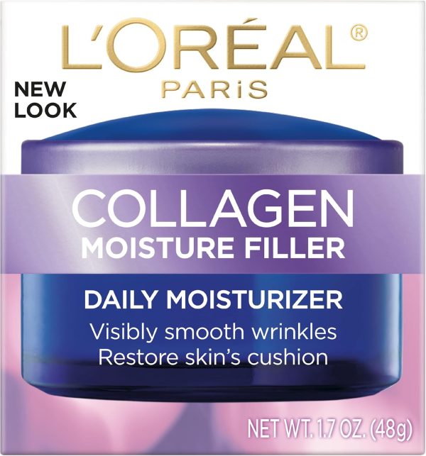L’Oréal Paris Collagen Daily Face Moisturizer, Reduce Wrinkles, Face Cream 1.7 oz - Image 2