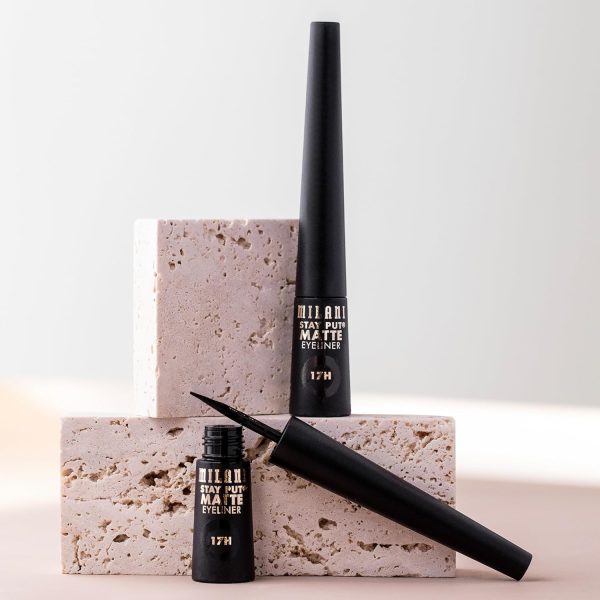 Milani Stay Put Matte 17HR Liquid Eyeliner - Black Matte (0.09 Fl. Oz.) Vegan, Cruelty-Free Liquid Eyeliner - Line & Define Eyes with High Pigment Shades for Long-Lasting Wear - Image 5