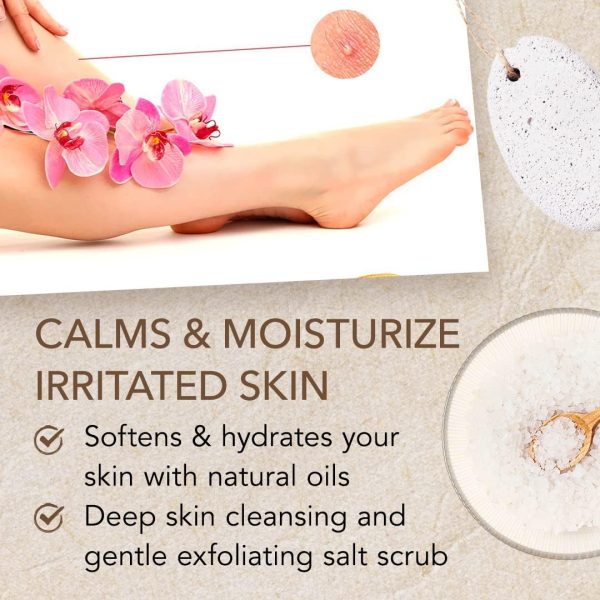 O Naturals Exfoliating Dead Sea Salt Grapefruit Essential Oil Face Body & Foot Scrub. w/Vanilla &. Hydrating Exfoliate Dead Skin, Men & Women Scrub 18oz - Image 2