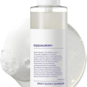 pH Balanced Daily Glow Gel Cleanser 7.1 fl oz. 210ml Moisturizing finish, Gentle Gel Cleaning, Korean Skincare EWG Green