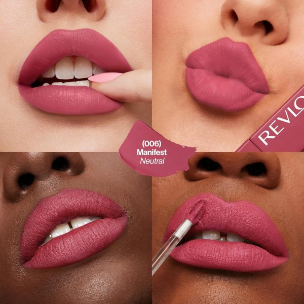 REVLON Lipstick, ColorStay Limitless Matte Liquid Lipstick, Vegan Formula, No-Budge Matte, Longwear Lipstick, Long Lasting, Lightweight/Comfortable, Waterproof, 006 Manifest, 0.17 fl oz - Image 2