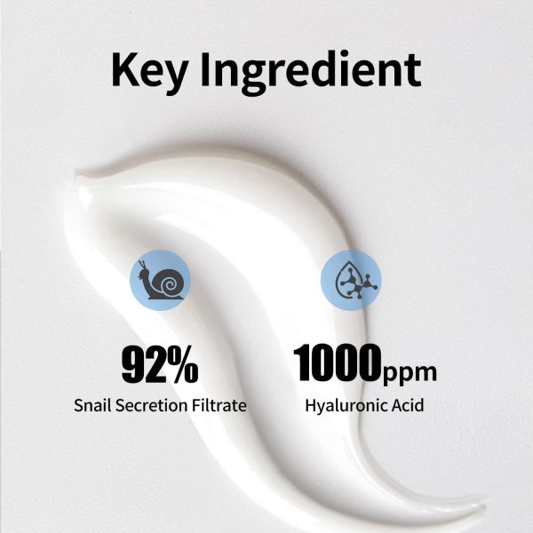 VGO Snail Mucin 92% Moisturizer Daily Face Moisturizer Hydrating Repair Face Gel Cream for Dry & Sensitive Skin, All Skin Types 50g / 1.76oz - Image 3