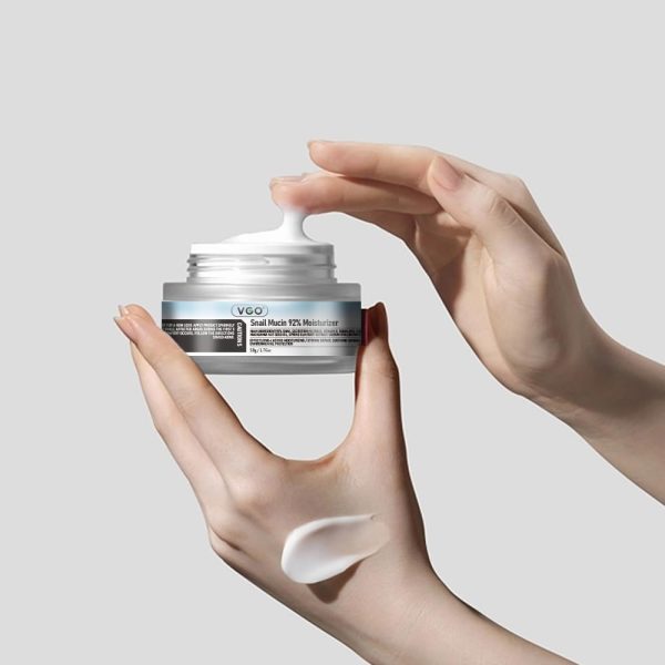VGO Snail Mucin 92% Moisturizer Daily Face Moisturizer Hydrating Repair Face Gel Cream for Dry & Sensitive Skin, All Skin Types 50g / 1.76oz - Image 4