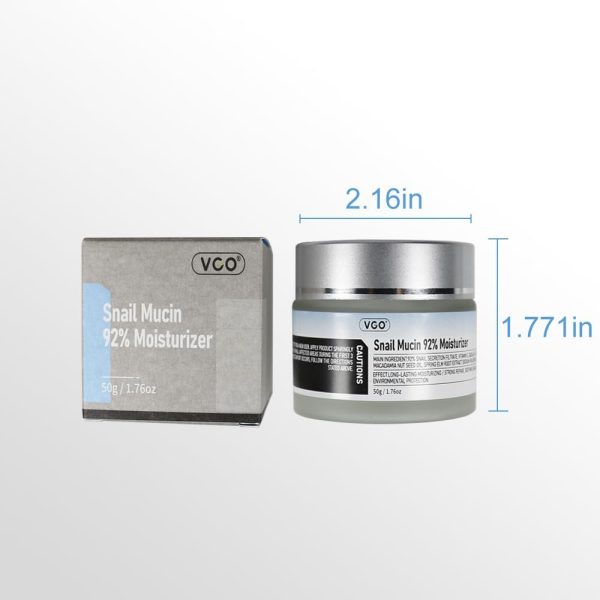 VGO Snail Mucin 92% Moisturizer Daily Face Moisturizer Hydrating Repair Face Gel Cream for Dry & Sensitive Skin, All Skin Types 50g / 1.76oz - Image 5