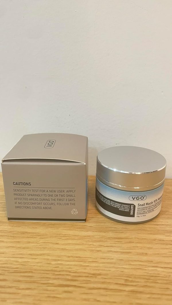 VGO Snail Mucin 92% Moisturizer Daily Face Moisturizer Hydrating Repair Face Gel Cream for Dry & Sensitive Skin, All Skin Types 50g / 1.76oz - Image 9